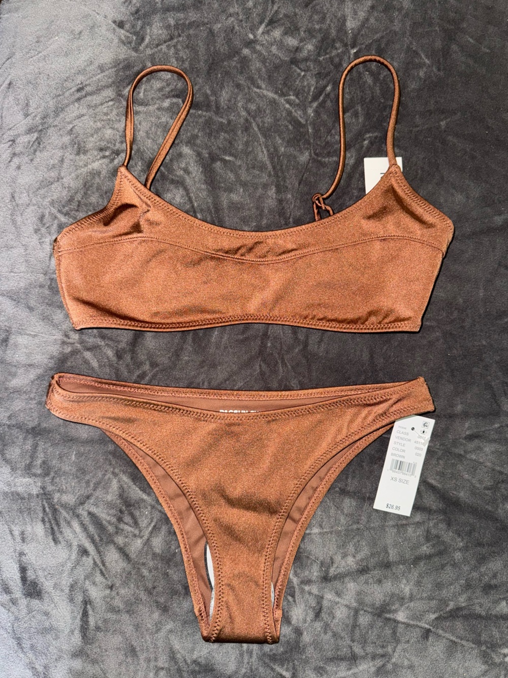 NWT Pacsun Brown Women's Bikini Set